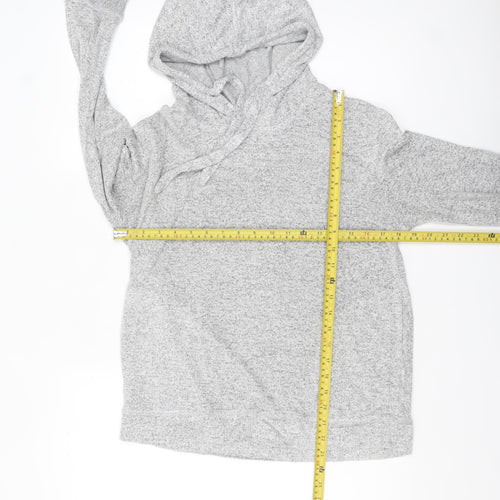 FatFace Women Grey Hoodie Size 8 Pullover Soft Knit Loungewear