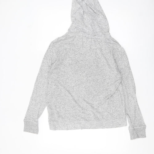 FatFace Women Grey Hoodie Size 8 Pullover Soft Knit Loungewear