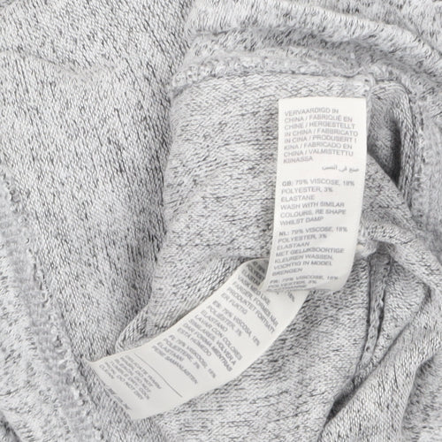 FatFace Women Grey Hoodie Size 8 Pullover Soft Knit Loungewear