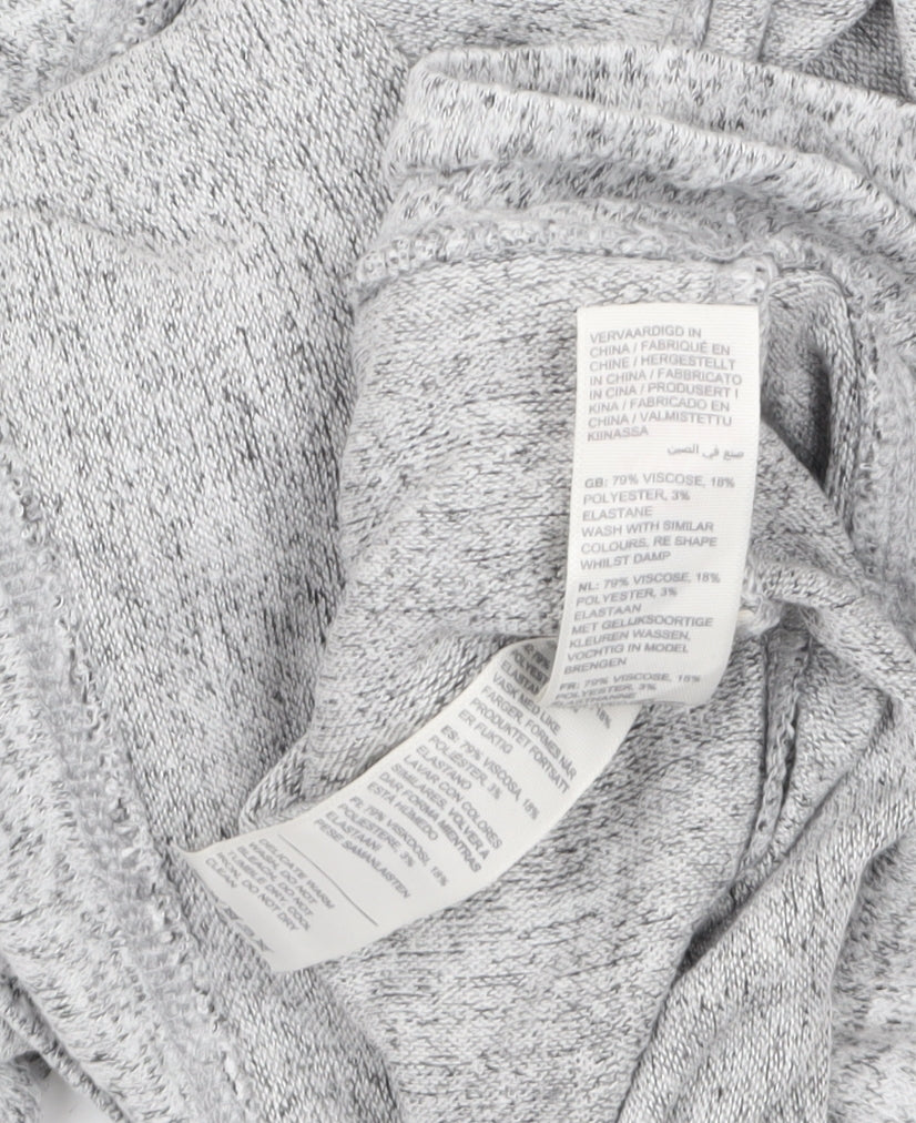 FatFace Women Grey Hoodie Size 8 Pullover Soft Knit Loungewear