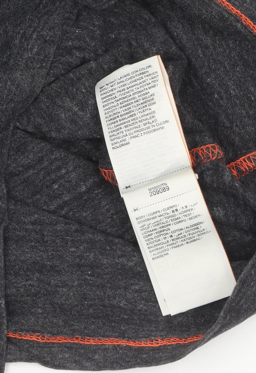 Superdry Men's Grey Long Sleeve Cotton Crew Neck Top Size S