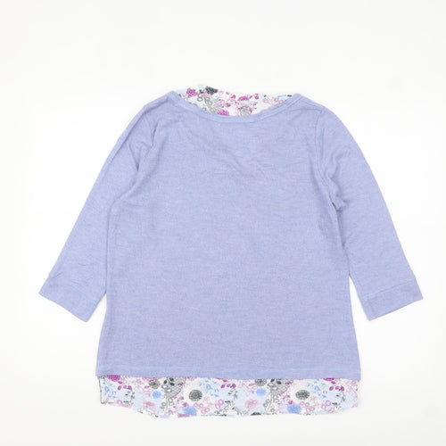 Marks and Spencer Women’s Purple 3/4 Sleeve Jersey Blouse Size 12