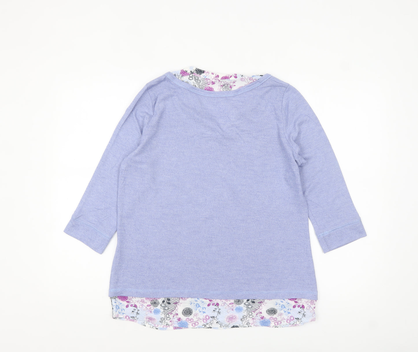 Marks and Spencer Women’s Purple 3/4 Sleeve Jersey Blouse Size 12