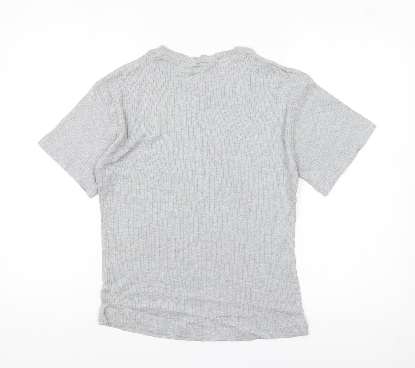 Marks and Spencer Women’s Grey Cotton Blend XS Short Sleeve T-Shirt