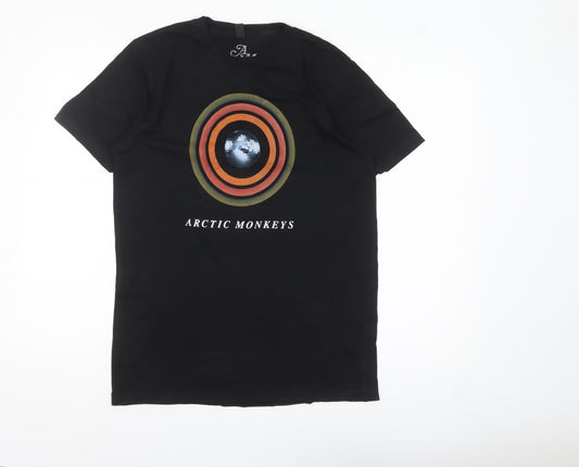 Earth Positive Men's Black Arctic Monkeys Tour 2023 Band T-Shirt Size S