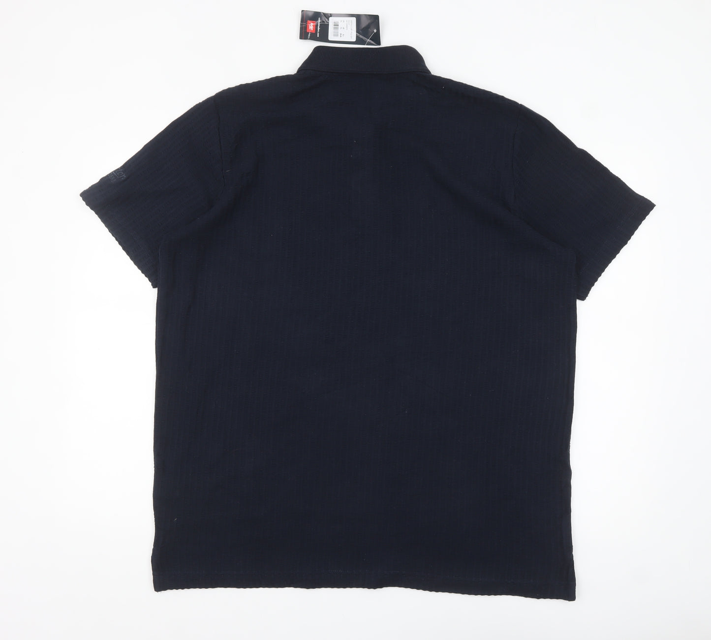 Cotton Traders Men's Blue Pure Cotton Short Sleeve Polo Shirt XL