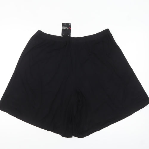 Yours Women’s Black Plus Size 20 Culotte Stretch Shorts