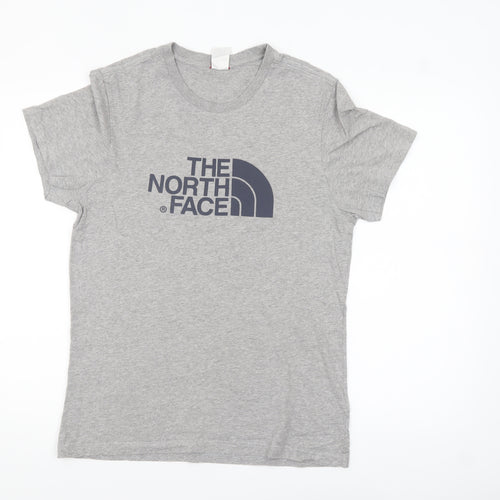 The North Face Men's Grey Crew Neck Short Sleeve Cotton T-Shirt M