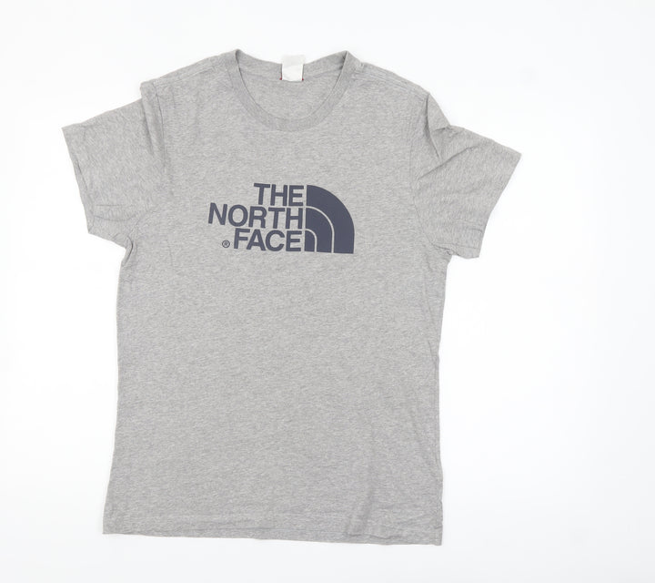 The North Face Men's Grey Crew Neck Short Sleeve Cotton T-Shirt M