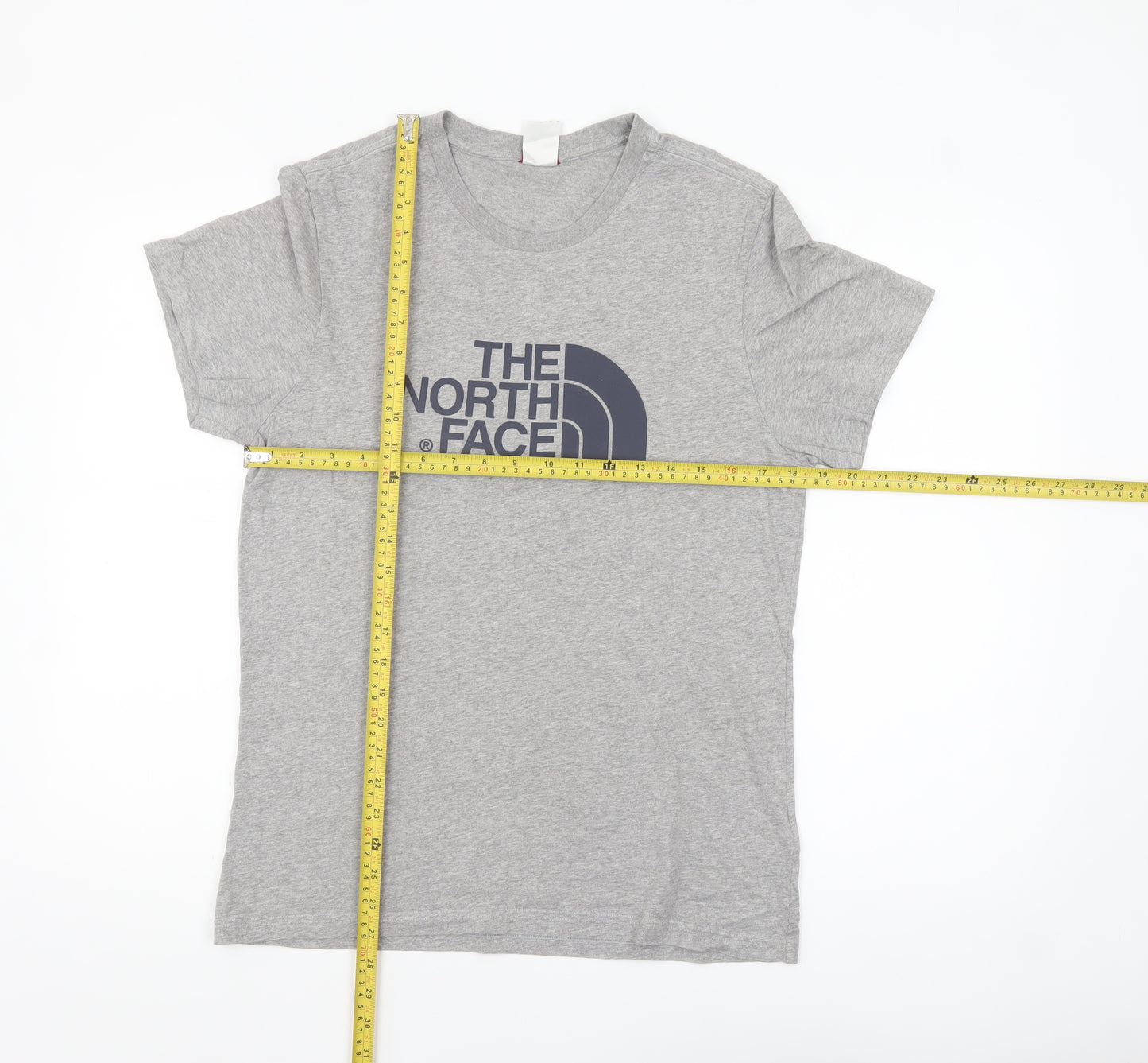 The North Face Men's Grey Crew Neck Short Sleeve Cotton T-Shirt M