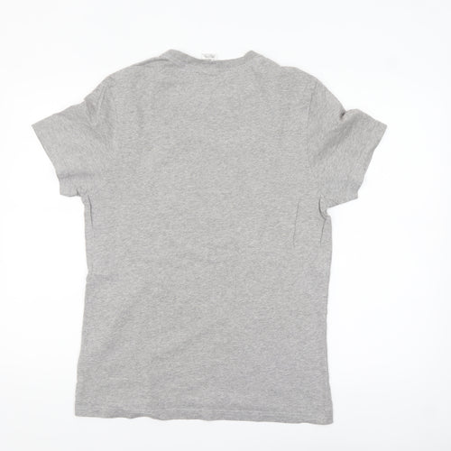The North Face Men's Grey Crew Neck Short Sleeve Cotton T-Shirt M