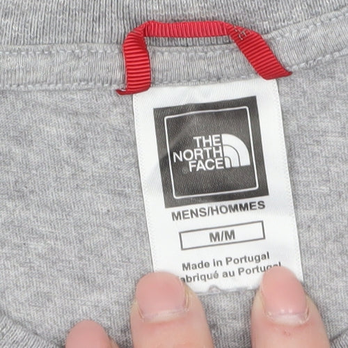The North Face Men's Grey Crew Neck Short Sleeve Cotton T-Shirt M