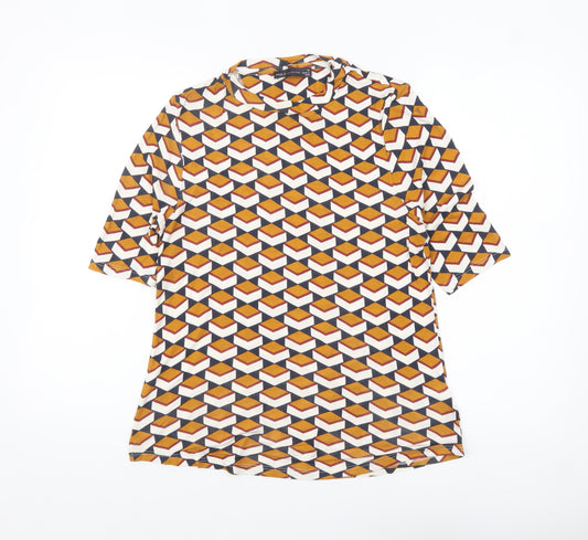 Marks and Spencer Womens Multicoloured Geometric Tunic Blouse Size 12