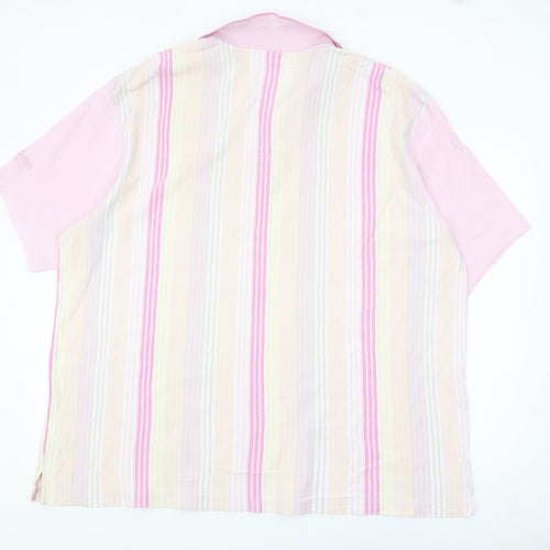 Cotton Traders Men's Multicoloured Striped 3XL Polo Shirt