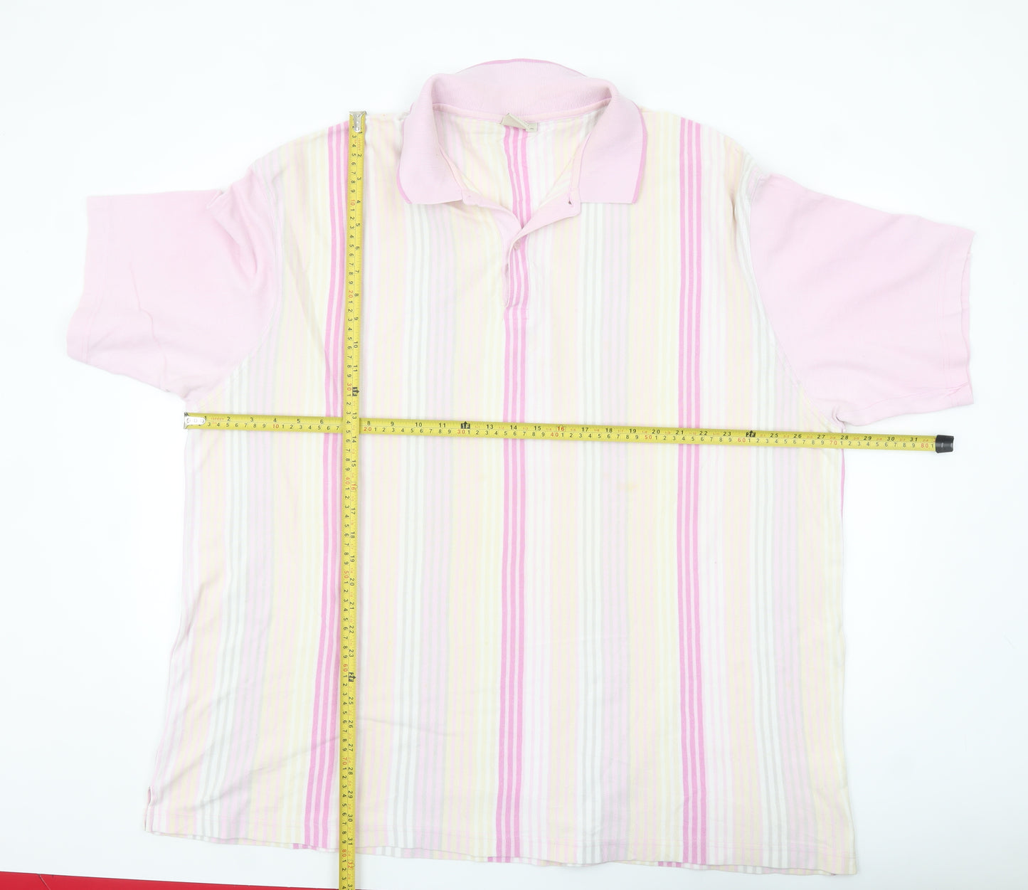 Cotton Traders Men's Multicoloured Striped 3XL Polo Shirt