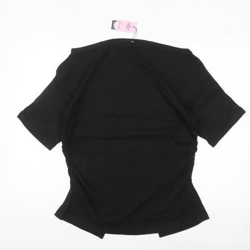 PrettyLittleThing Womens Black M Basic Cotton Short Sleeve T-Shirt