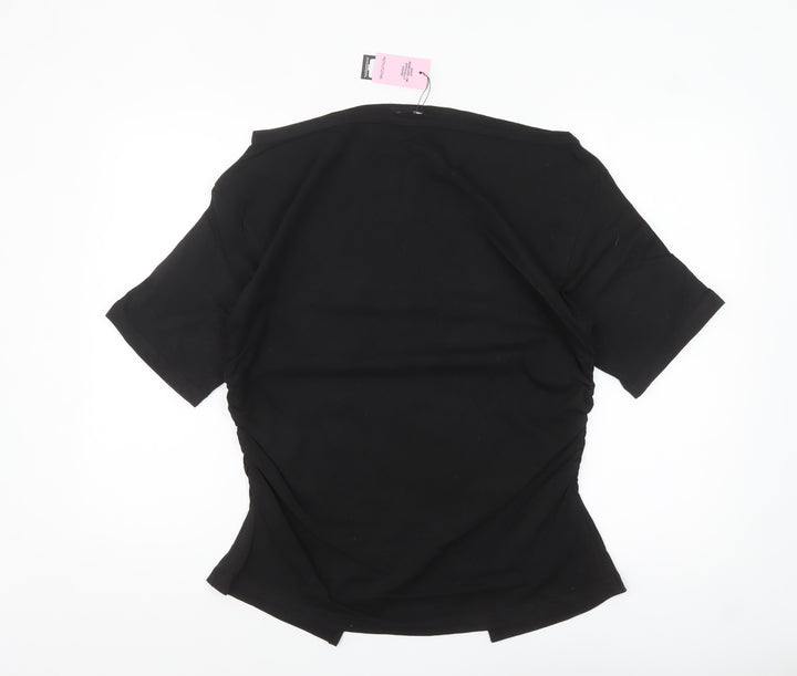 PrettyLittleThing Womens Black M Basic Cotton Short Sleeve T-Shirt