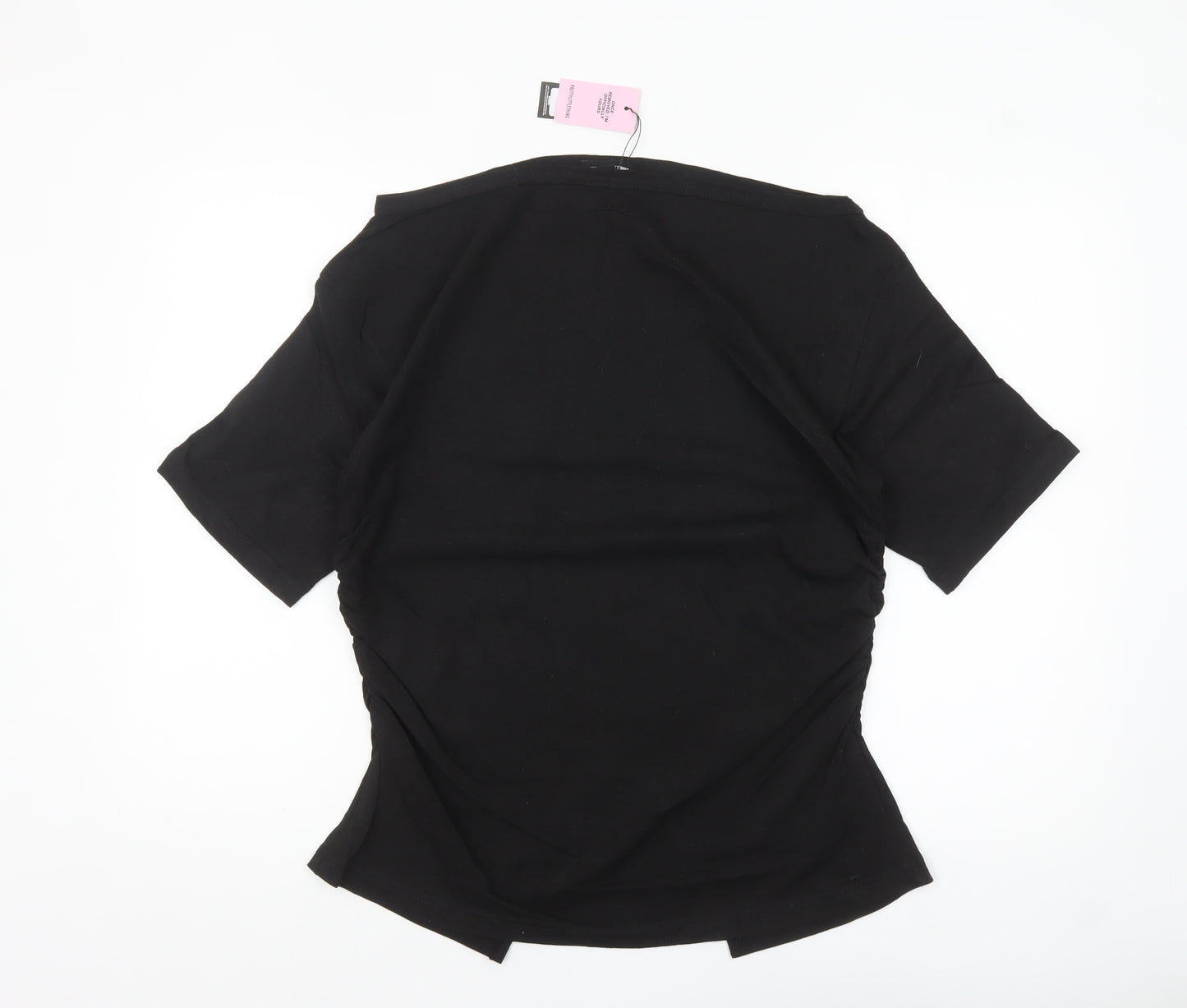 PrettyLittleThing Womens Black M Basic Cotton Short Sleeve T-Shirt