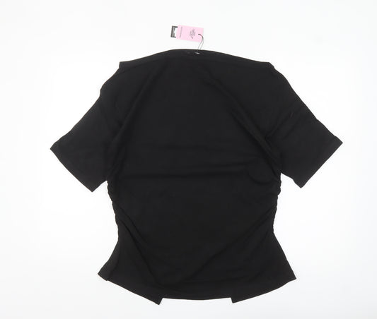 PrettyLittleThing Womens Black M Basic Cotton Short Sleeve T-Shirt