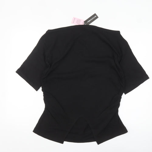 PrettyLittleThing Womens Black M Basic Cotton Short Sleeve T-Shirt