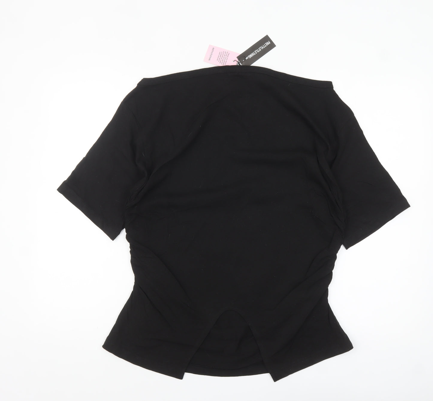 PrettyLittleThing Womens Black M Basic Cotton Short Sleeve T-Shirt