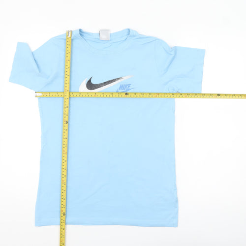 Nike Boys Blue XL Graphic Logo Short Sleeve Cotton T-Shirt