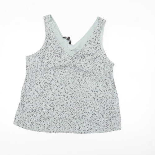 Jasper Conran Women’s Blue Floral Viscose Camisole Tank Top Size 18