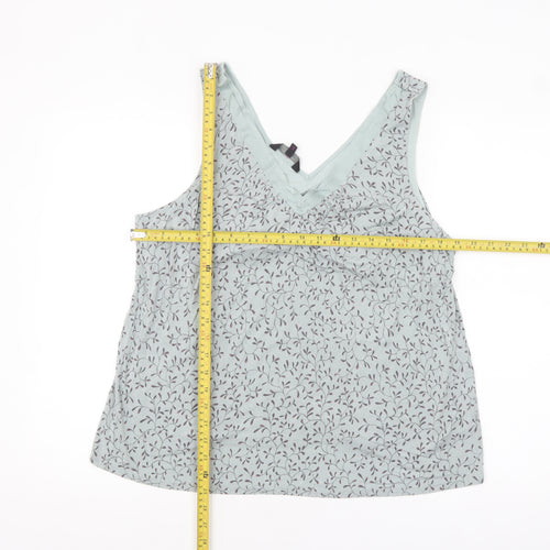 Jasper Conran Women’s Blue Floral Viscose Camisole Tank Top Size 18