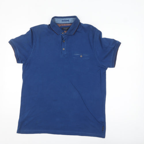 Ted Baker Men’s Blue Cotton Elastane Polo Shirt Size L