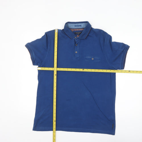 Ted Baker Men’s Blue Cotton Elastane Polo Shirt Size L