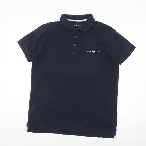 Henri Lloyd Men's Blue Regular Fit Cotton Polo Shirt Size S