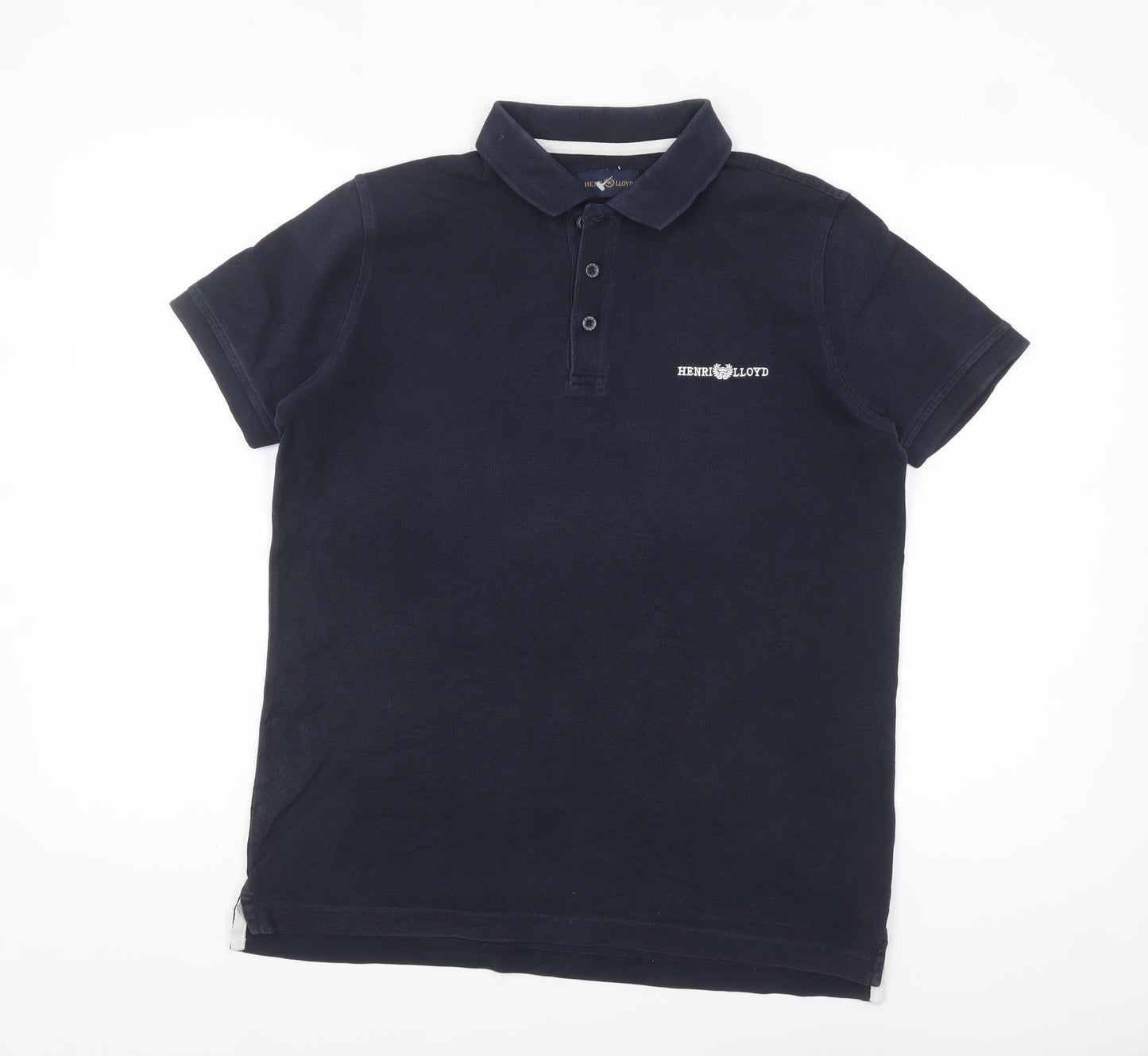 Henri Lloyd Men's Blue Regular Fit Cotton Polo Shirt Size S