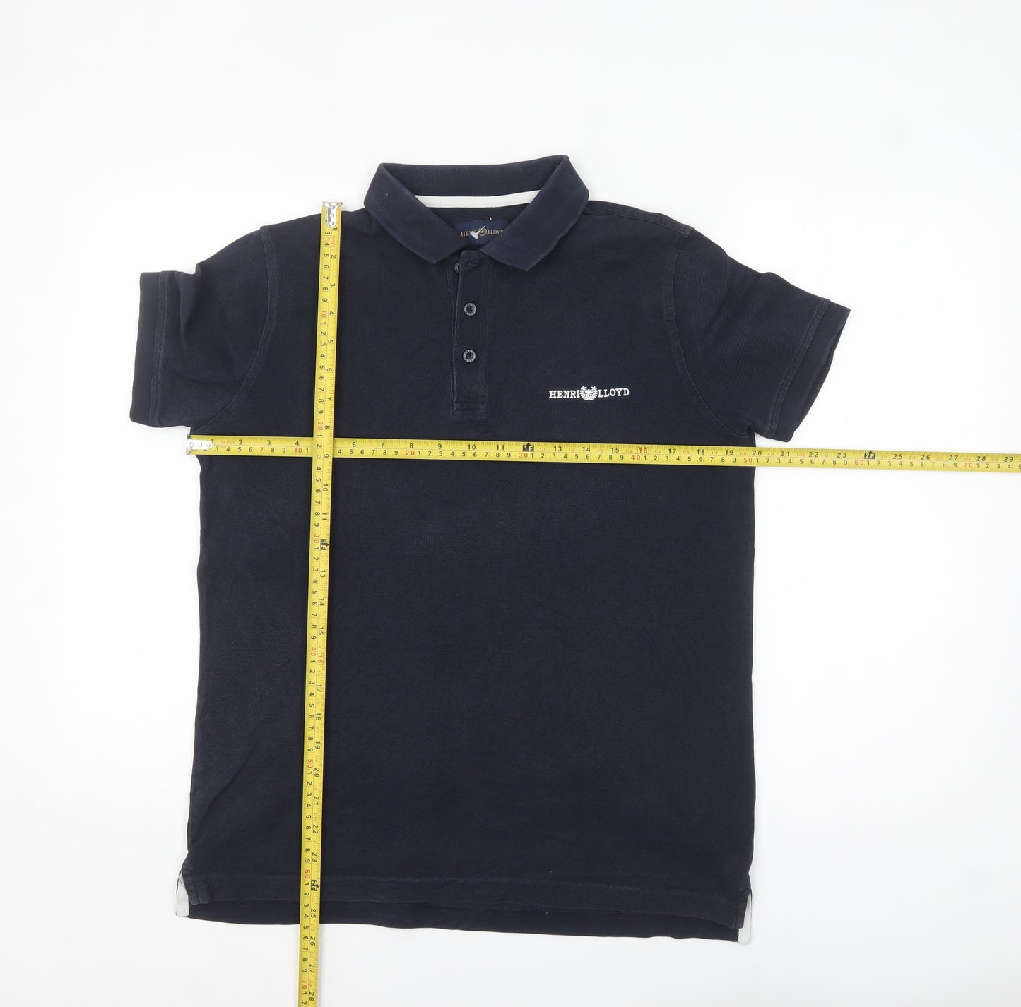Henri Lloyd Men's Blue Regular Fit Cotton Polo Shirt Size S