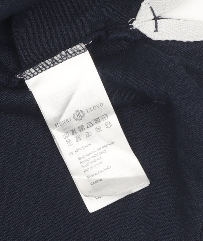 Henri Lloyd Men's Blue Regular Fit Cotton Polo Shirt Size S