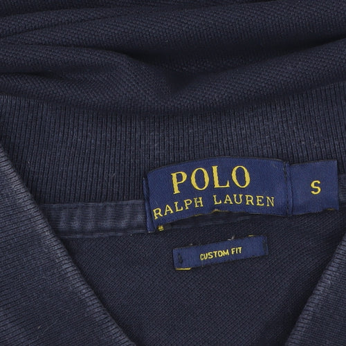 Ralph Lauren Men's Blue Slim Fit Cotton Polo Shirt Size S
