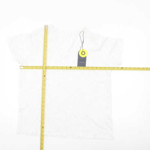 Marks and Spencer Women’s Ivory V-Neck Basic T-Shirt Size 18