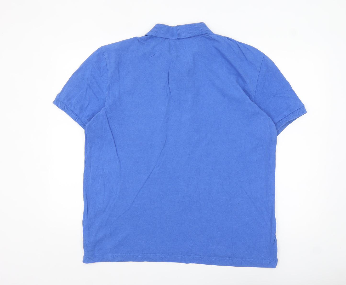 Hang Ten Men's Blue Cotton Polo Shirt XL Classic Casual