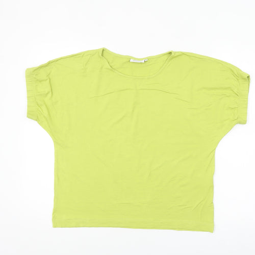 Masai Women Green XS Relaxed Viscose Jersey Short Sleeve T-Shirt