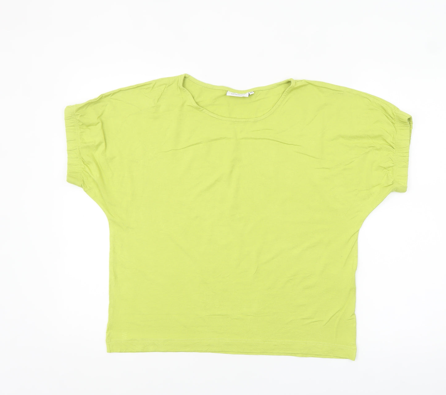 Masai Women Green XS Relaxed Viscose Jersey Short Sleeve T-Shirt
