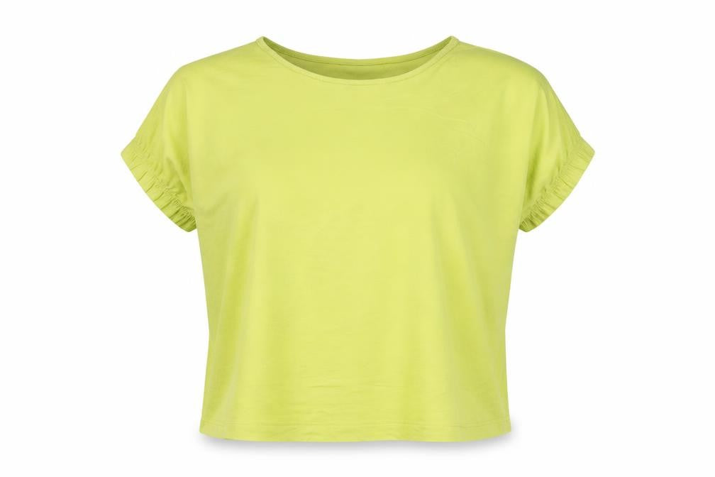 Masai Women Green XS Relaxed Viscose Jersey Short Sleeve T-Shirt