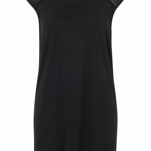 Yessica Women’s Black Crochet Sleeve Shift Dress Size 12