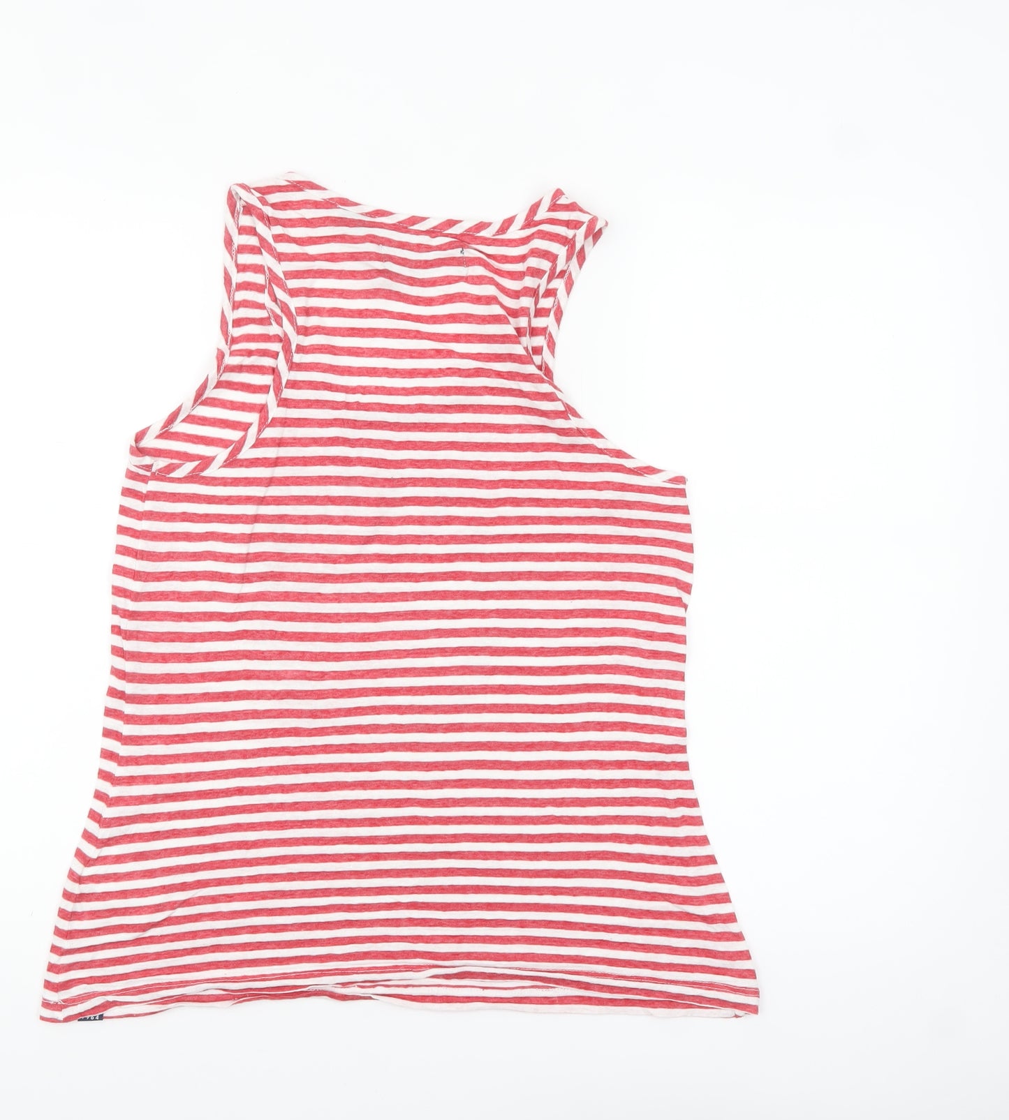 Superdry Women's Red Striped Cotton Tank Top Size 10