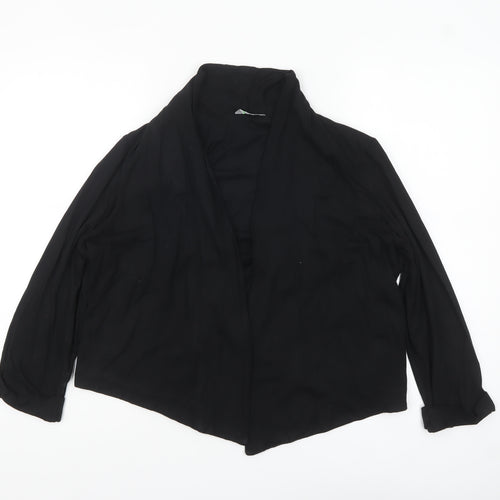 Marks and Spencer Women’s Black Viscose Open Jacket Size 20