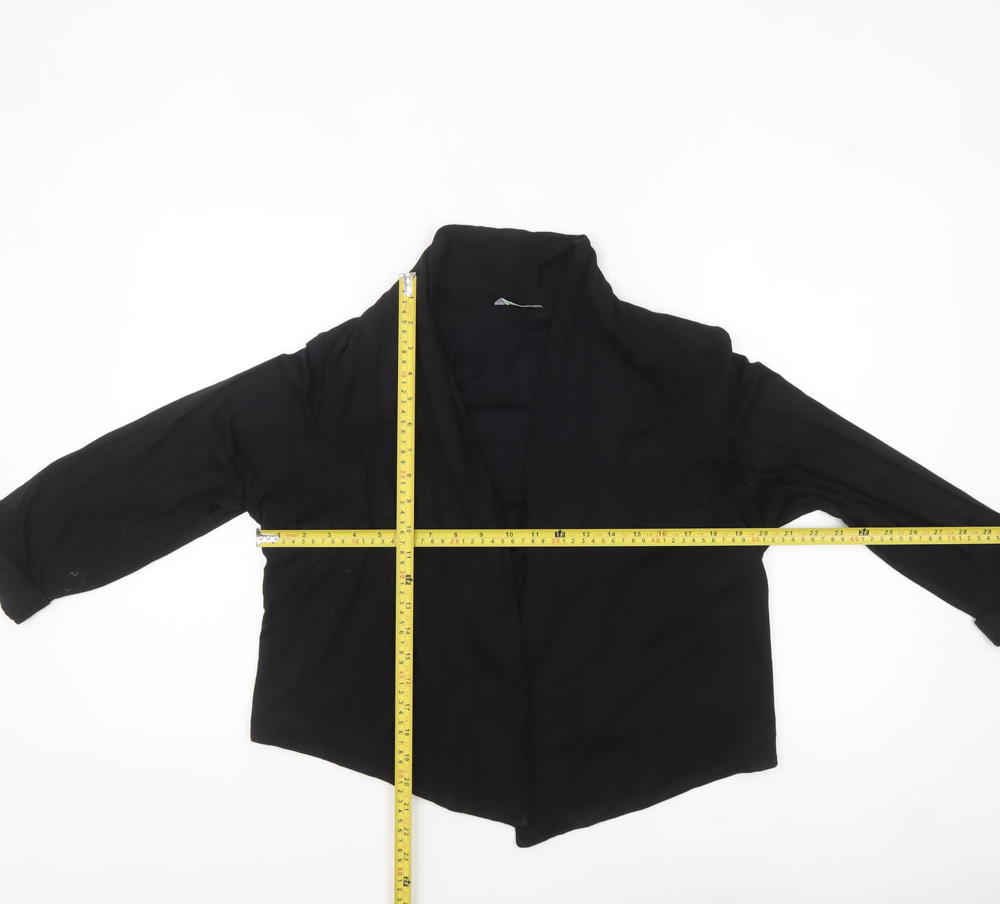 Marks and Spencer Women’s Black Viscose Open Jacket Size 20