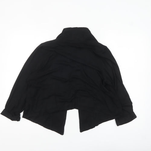 Marks and Spencer Women’s Black Viscose Open Jacket Size 20