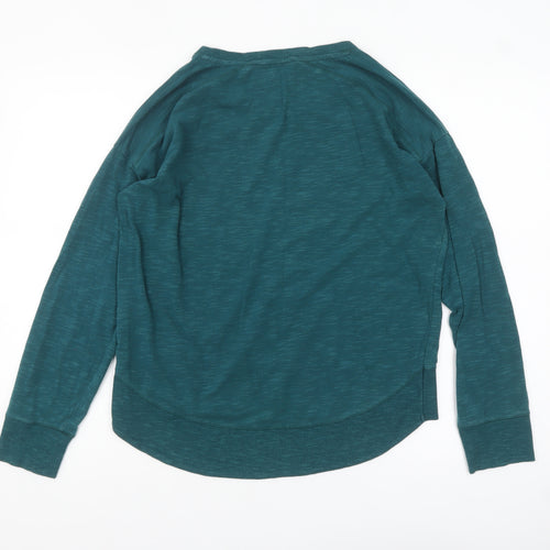 Love by Gap Women’s Teal Long Sleeve Jersey Top XS Relaxed Fit