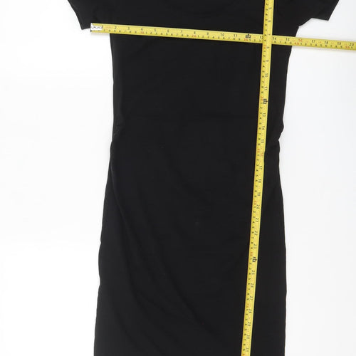 H&M Mama Black Bodycon Maternity Dress Women's XS