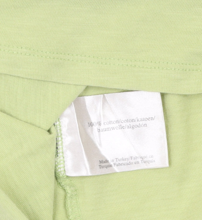 Laura Ashley Women’s Green Cotton Short Sleeve T-Shirt UK 12