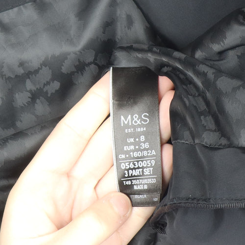 Marks and Spencer Per Una Women’s Black Faux Fur Hooded Puffer Jacket Size 8