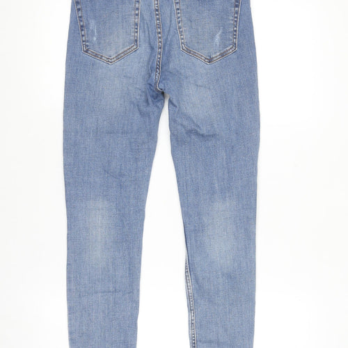 Pull&Bear Women Blue Size 10 Skinny Ripped Jegging Jeans